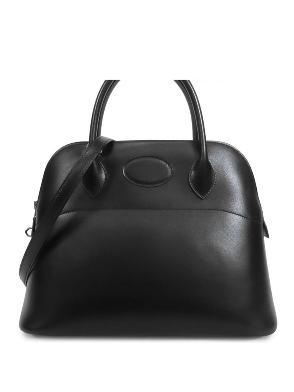 Hermes Bolide 31 Black Silver Box Calf 2-Way Shoulder Bag